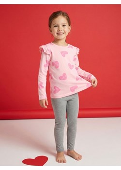 Sinsay - Bawełniana koszulka ze wzorem - różowy ze sklepu Sinsay w kategorii Bluzki dziewczęce - zdjęcie 188007570