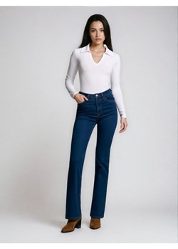 Sinsay - Jeansy flare mid waist - niebieski ze sklepu Sinsay w kategorii Jeansy damskie - zdjęcie 188007610