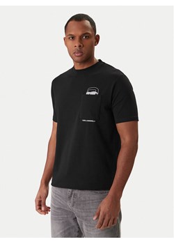KARL LAGERFELD T-Shirt 755047 561221 Czarny Regular Fit ze sklepu MODIVO w kategorii T-shirty męskie - zdjęcie 188007651