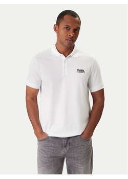 KARL LAGERFELD Polo 745780 561235 Biały Regular Fit ze sklepu MODIVO w kategorii T-shirty męskie - zdjęcie 188007662