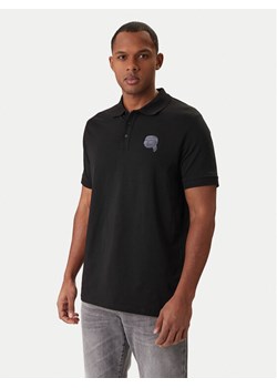 KARL LAGERFELD Polo 745022 561235 Czarny Regular Fit ze sklepu MODIVO w kategorii T-shirty męskie - zdjęcie 188007674