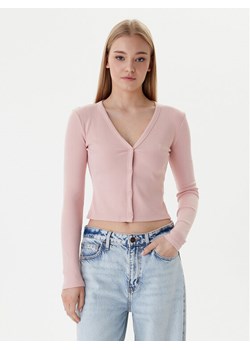 Guess Kardigan V6RP06 K8RT2 Różowy Regular Fit ze sklepu MODIVO w kategorii Swetry damskie - zdjęcie 188007692