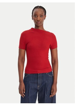 Guess Bluzka W6RP16 KD012 Czerwony Regular Fit ze sklepu MODIVO w kategorii Bluzki damskie - zdjęcie 188007703