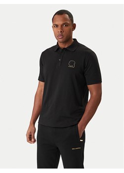 KARL LAGERFELD Polo 745025 561235 Czarny Regular Fit ze sklepu MODIVO w kategorii T-shirty męskie - zdjęcie 188007730