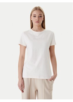 Guess T-Shirt V3BI11 J1314 Écru Regular Fit ze sklepu MODIVO w kategorii Bluzki damskie - zdjęcie 188007733