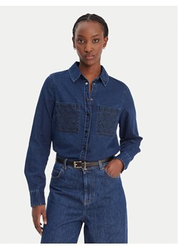 Guess Koszula jeansowa W6RH82 D6841 Granatowy Regular Fit ze sklepu MODIVO w kategorii Koszule damskie - zdjęcie 188007740