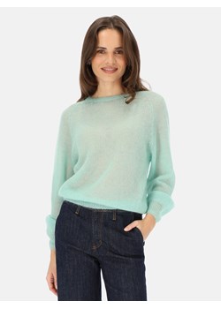 Miętowy lekki sweter damski moherowy L’AF Kora ze sklepu Eye For Fashion w kategorii Swetry damskie - zdjęcie 188009930
