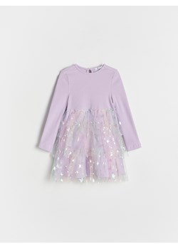 Reserved - Sukienka z tiulem - wielobarwny ze sklepu Reserved w kategorii Sukienki dziewczęce - zdjęcie 188010091