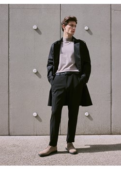 Reserved - Spodnie garniturowe z kantem - czarny ze sklepu Reserved w kategorii Spodnie męskie - zdjęcie 188010354