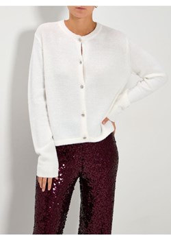 Sinsay - Rozpinany sweter - biały ze sklepu Sinsay w kategorii Swetry damskie - zdjęcie 188010630