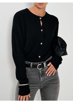 Sinsay - Rozpinany sweter - czarny ze sklepu Sinsay w kategorii Swetry damskie - zdjęcie 188010631