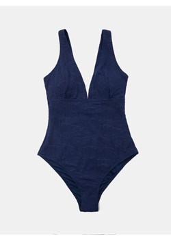 Sinsay - Strukturalny strój kąpielowy - granatowy ze sklepu Sinsay w kategorii Stroje kąpielowe - zdjęcie 188010664
