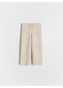 Reserved - Spodnie dzianinowe - beżowy ze sklepu Reserved w kategorii Spodnie dziewczęce - zdjęcie 188011084