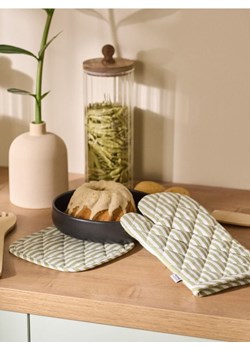 Sinsay - Rękawica kuchenna i łapka w paski - biały ze sklepu Sinsay w kategorii Fartuchy kuchenne - zdjęcie 188011482