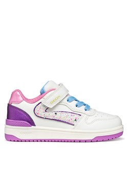 Sneakersy Geox J Washiba Girl J55HXA 054AJ C1Z8H S Biały ze sklepu eobuwie.pl w kategorii Buty sportowe dziecięce - zdjęcie 188011642