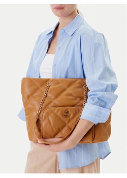 Torebka Beverly Hills Polo Club CEO-BHPC-C-010-08 Beżowy ze sklepu eobuwie.pl w kategorii Torby Shopper bag - zdjęcie 188011953