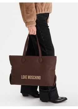 Torebka LOVE MOSCHINO JC4395PP0NKD031A Brązowy ze sklepu eobuwie.pl w kategorii Torby Shopper bag - zdjęcie 188012071