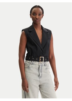 KARL LAGERFELD Kamizelka garniturowa B1W14009 Czarny Slim Fit ze sklepu MODIVO w kategorii Kamizelki damskie - zdjęcie 188015390