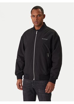 KARL LAGERFELD Kurtka bomber 505005 561533 Czarny Regular Fit ze sklepu MODIVO w kategorii Kurtki męskie - zdjęcie 188015391