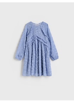 Reserved - Sukienka z długim rękawem - granatowy ze sklepu Reserved w kategorii Sukienki dziewczęce - zdjęcie 188016964