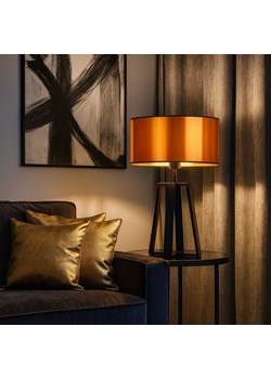 Czarna lampa stołowa do salonu w stylu loftowym THOR MIRROR ze sklepu Lysne w kategorii Lampy stołowe - zdjęcie 188017014