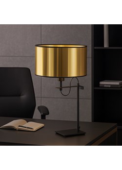 Czarno-złota lampa stołowa do salonu ALASKA MIRROR ze sklepu Lysne w kategorii Lampy stołowe - zdjęcie 188017030