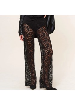 Damskie koronkowe spodnie - Czarny S ze sklepu Intimica.pl w kategorii Spodnie damskie - zdjęcie 188017274