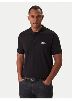KARL LAGERFELD Polo 745780 561235 Czarny Regular Fit ze sklepu MODIVO w kategorii T-shirty męskie - zdjęcie 188017410