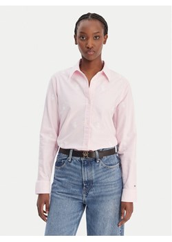 Tommy Hilfiger Koszula WW0WW49386 Różowy Regular Fit ze sklepu MODIVO w kategorii Koszule damskie - zdjęcie 188017431