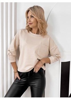 bluzka baquera beżowa one size ze sklepu UBRA w kategorii Bluzki damskie - zdjęcie 188017700