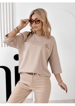 bluzka murren beżowa one size ze sklepu UBRA w kategorii Bluzki damskie - zdjęcie 188017714