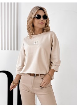 bluzka mirvari beżowa one size ze sklepu UBRA w kategorii Bluzki damskie - zdjęcie 188017791