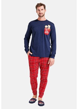 Świąteczna piżama męska granatowo-czerwona GIOEW, Kolor granatowo-czerwony, Rozmiar 2XL, Sorbetto ze sklepu Intymna w kategorii Piżamy męskie - zdjęcie 188018023