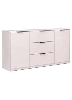 Beżowa duża komoda do przechowywania 160 cm kaszmir połysk A8-P80 ze sklepu Edinos.pl w kategorii Komody - zdjęcie 188018142