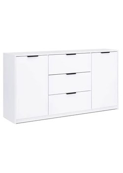 Biała nowoczesna komoda do przechowywania połysk M4-F34 ze sklepu Edinos.pl w kategorii Komody - zdjęcie 188018150