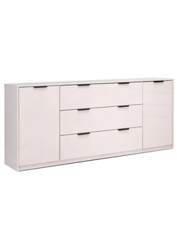 Kaszmirowa długa komoda z 3 szufladami połysk P1-Z90 ze sklepu Edinos.pl w kategorii Komody - zdjęcie 188018162