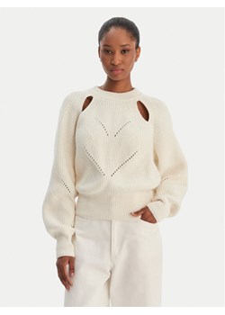 BOSS Sweter Farlant 50554767 Beżowy Relaxed Fit ze sklepu MODIVO w kategorii Swetry damskie - zdjęcie 188018904