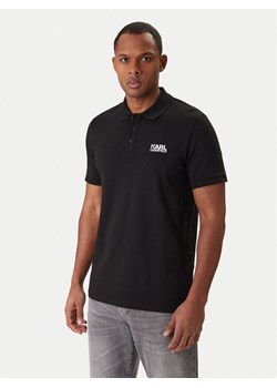 KARL LAGERFELD Polo 745780 561235 Czarny Regular Fit ze sklepu MODIVO w kategorii T-shirty męskie - zdjęcie 188018913