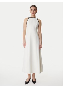 Marella Sukienka koktajlowa Sapore 2613221113 Écru Regular Fit ze sklepu MODIVO w kategorii Sukienki - zdjęcie 188018923