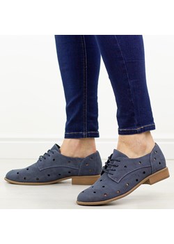 Granatowe półbuty damskie M.Daszyński Sa142-36 ze sklepu suzana.pl w kategorii Półbuty damskie - zdjęcie 188019251