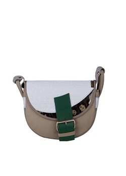 beżowa damska torebka listonoszka skórzana na ramię Freshman Mini ze sklepu Słoń Torbalski w kategorii Listonoszki - zdjęcie 188019342