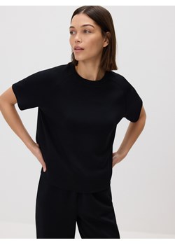 Reserved - T-shirt z modalem - czarny ze sklepu Reserved w kategorii Bluzki damskie - zdjęcie 188019862