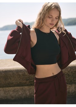 Reserved - Oversizowa bluza - bordowy ze sklepu Reserved w kategorii Bluzy damskie - zdjęcie 188019910