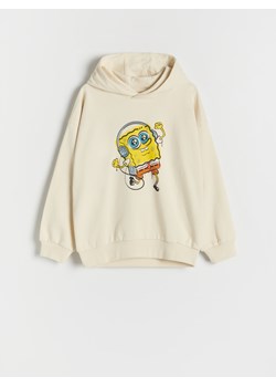 Reserved - Bluza oversize SpongeBob - kremowy ze sklepu Reserved w kategorii Bluzy chłopięce - zdjęcie 188019934
