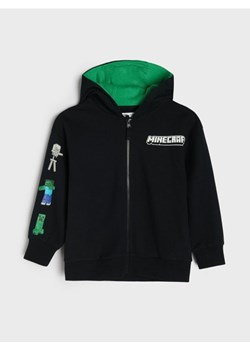 Sinsay - Rozpinana bluza z kapturem Minecraft - czarny ze sklepu Sinsay w kategorii Bluzy chłopięce - zdjęcie 188020371