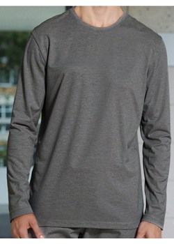 Sinsay - Bawełniana koszulka z długimi rękawami - szary ze sklepu Sinsay w kategorii T-shirty męskie - zdjęcie 188020432