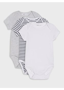Sinsay - Bawełniane body 3 pack - biały ze sklepu Sinsay w kategorii Body niemowlęce - zdjęcie 188020451