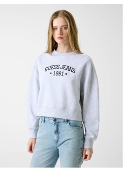 Guess Jeans Bluza 180726 Szary Classic Fit ze sklepu MODIVO w kategorii Bluzy damskie - zdjęcie 188020514