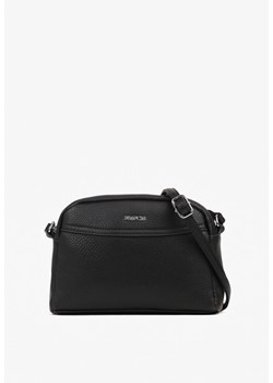 Czarna Minimalistyczna Torebka Typu Listonoszka Gelevine ze sklepu born2be.pl w kategorii Listonoszki - zdjęcie 188020841