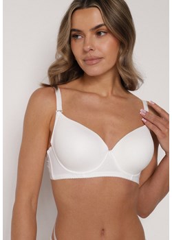 Jasnobeżowy Gładki Biustonosz Zdobiony Kokardką Ocerien ze sklepu born2be.pl w kategorii Biustonosze - zdjęcie 188022461